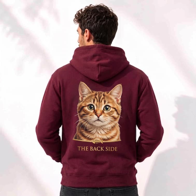 Personalized Maroon Hoodie (Size: S, M, L, XL, XXL) image 5