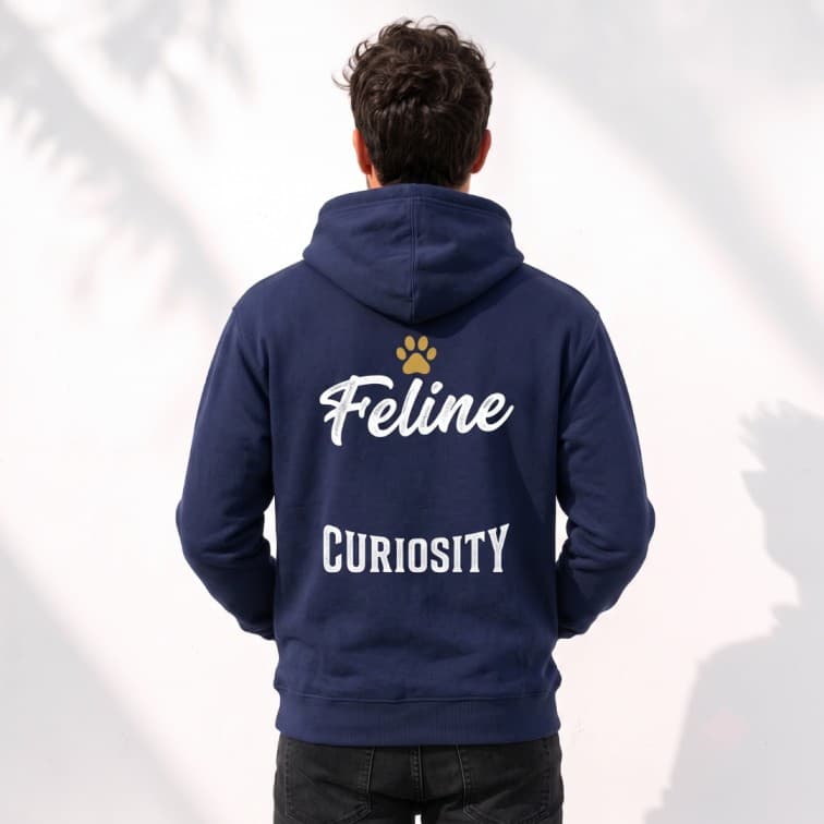 Personalized Navy Blue Hoodie (Size: S, M, L, XL, XXL) image 2