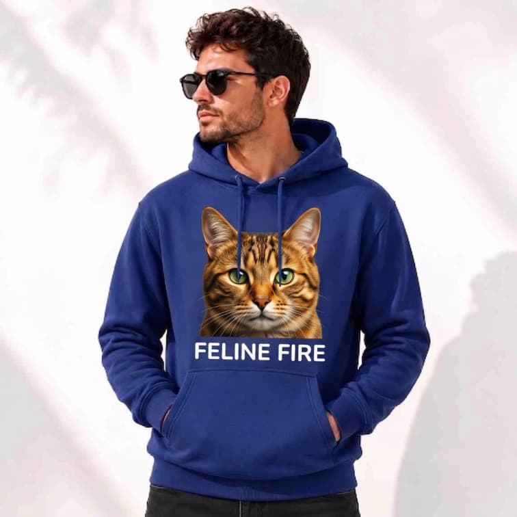 Personalized Royal Blue Hoodie (Size: S, M, L, XL, XXL)