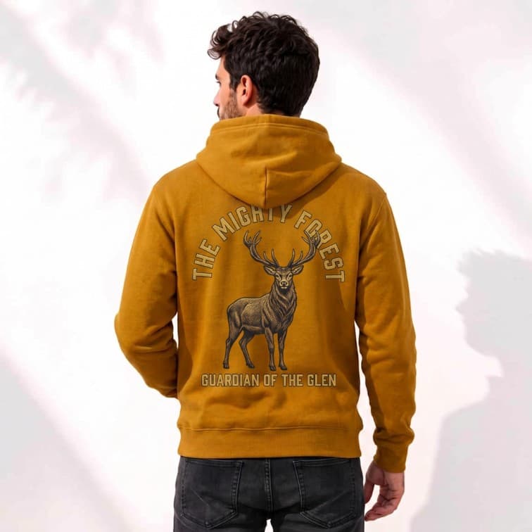 Personalized Mustard Yellow Hoodie (Size: S, M, L, XL, XXL) image 3