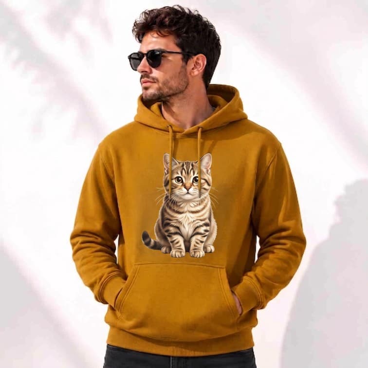 Personalized Mustard Yellow Hoodie (Size: S, M, L, XL, XXL) image 2