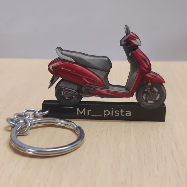 Personalized Scooter Acrylic Keychain with Custom Name image 3