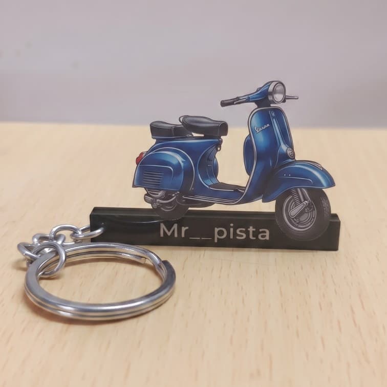 Personalized Scooter Acrylic Keychain with Custom Name image 4