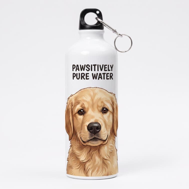 Custom Printed White Sipper Bottle (750 ML) with Carabiner Clip image 4