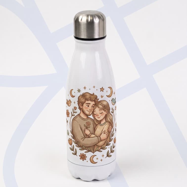 Custom Printed White BB2 Bottle ( 500 ML) image 5