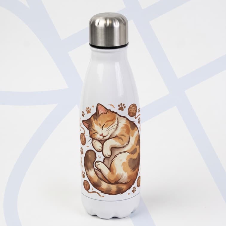 Custom Printed White BB2 Bottle ( 500 ML)