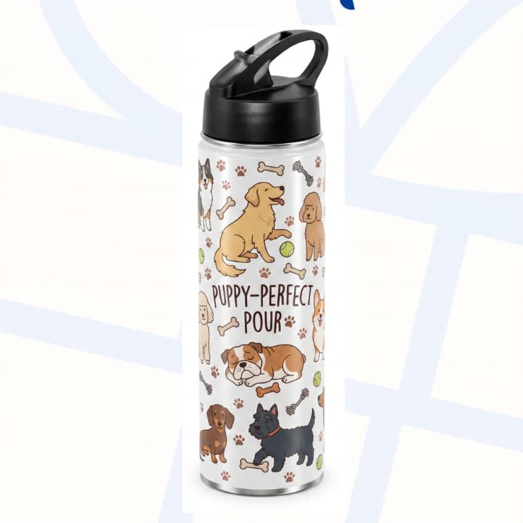 Custom Printed White Nozzle Bottle ( 600 ML) image 2