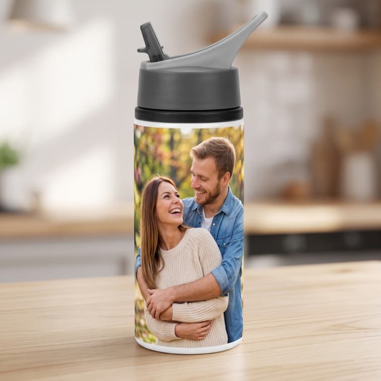 Custom Printed White Eagle Straw Bottle ( 750 ML)