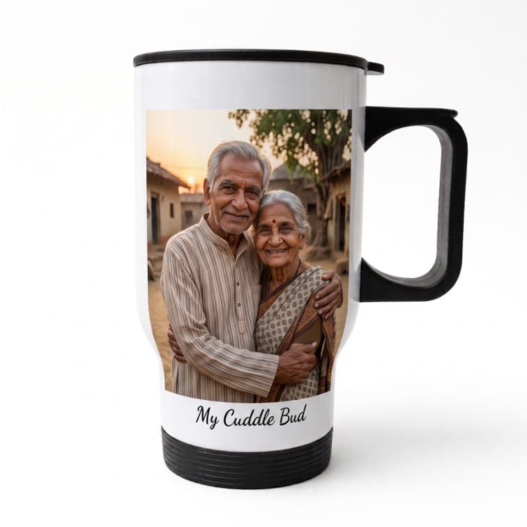 Custom Picture Travel Coffee Mug with Handle & Lid image 5