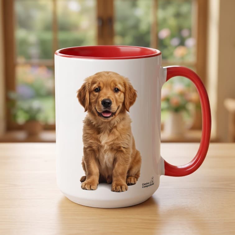 Custom Inner Color Magic Mug – Personalized Red-Trimmed Coffee Cup image 4