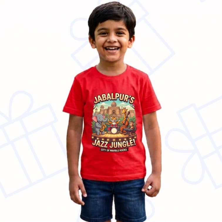 Kids Premium Red Personalized Custom Cotton T-Shirt ( Size: 20, 22, 24, 26, 28, 30, 32 ) image 5