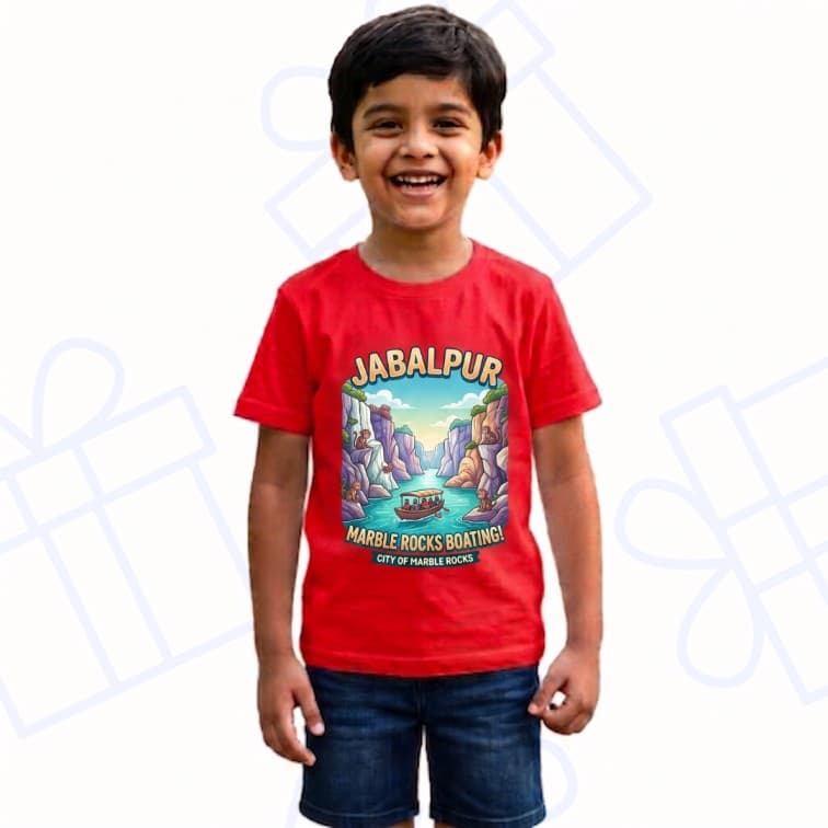 Kids Premium Red Personalized Custom Cotton T-Shirt ( Size: 20, 22, 24, 26, 28, 30, 32 ) image 3