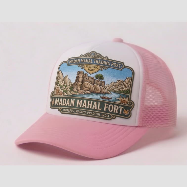 Custom Sublimation Trucker Cap Pink image 2