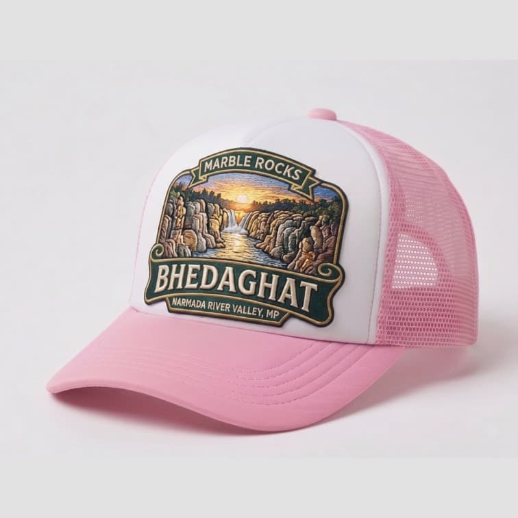Custom Sublimation Trucker Cap Pink image 4