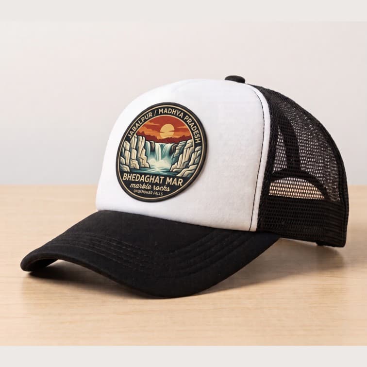 Custom Sublimation Trucker Cap Black image 4