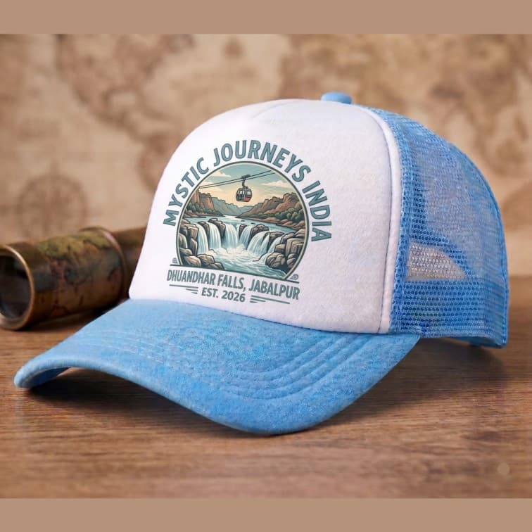 Custom Sublimation Trucker Cap Light Blue image 3