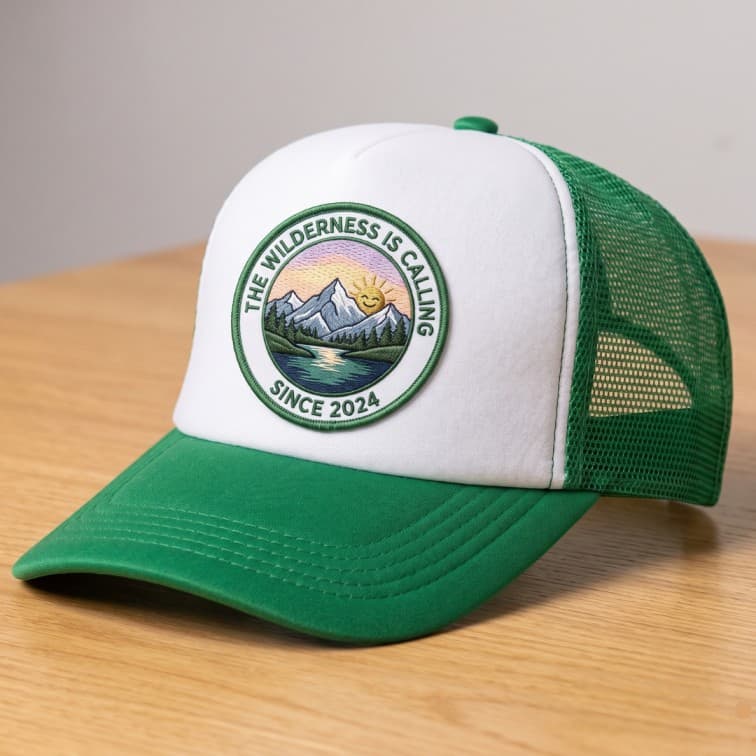 Custom Sublimation Trucker Cap Green image 3