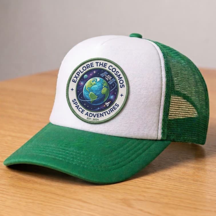 Custom Sublimation Trucker Cap Green image 5