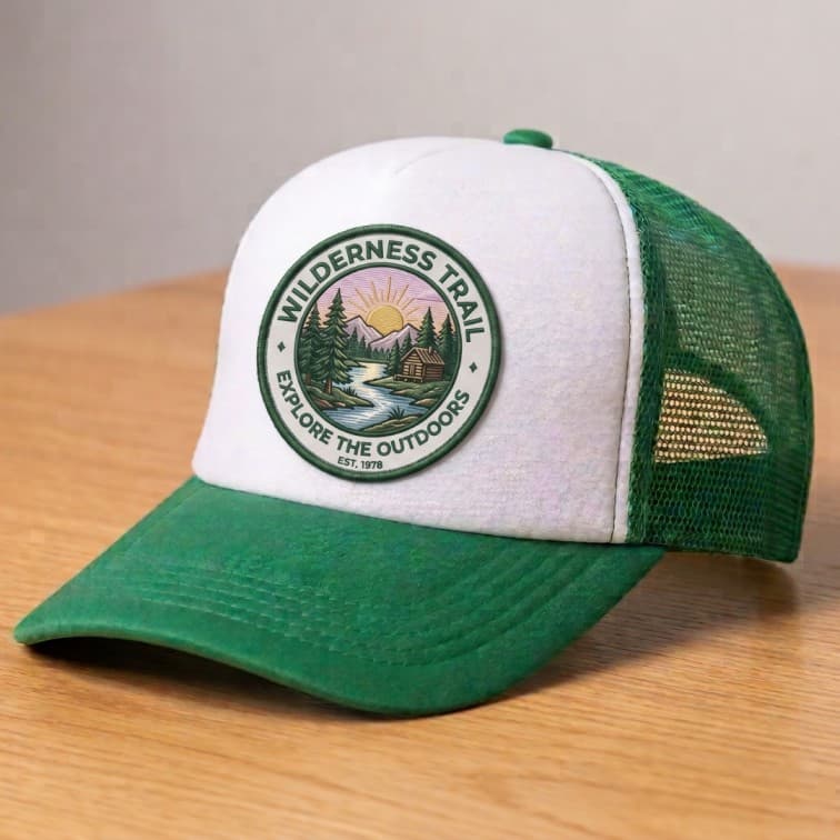 Custom Sublimation Trucker Cap Green