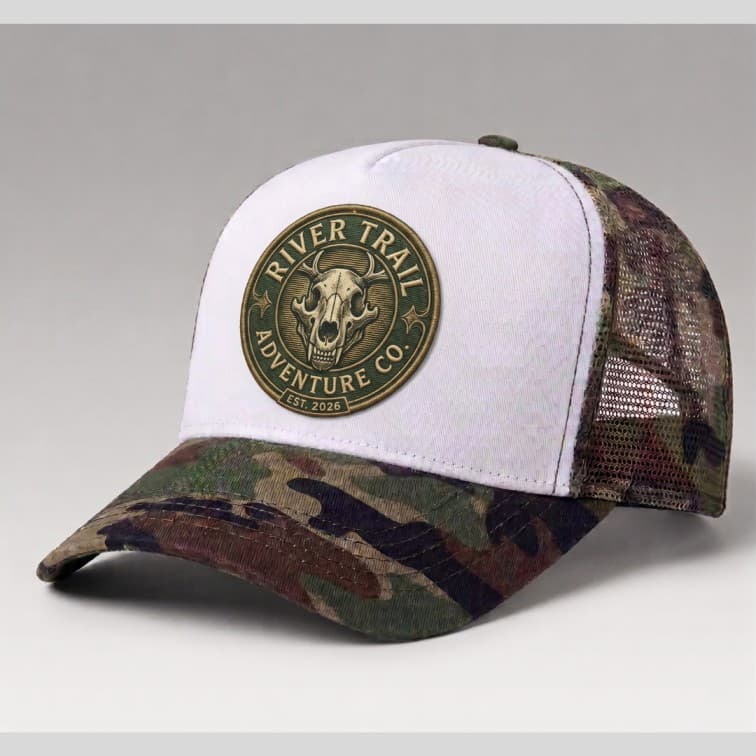Custom Sublimation Trucker Cap Camouflage image 3