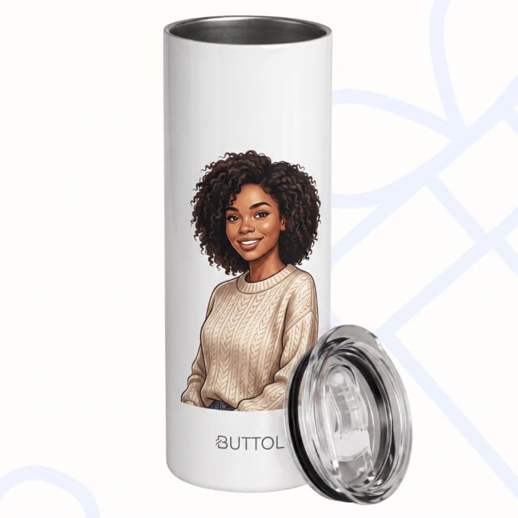 Custom Portrait Insulated Tumbler – Personalized Stainless Steel Travel Mug ( 700 ml ) image 5