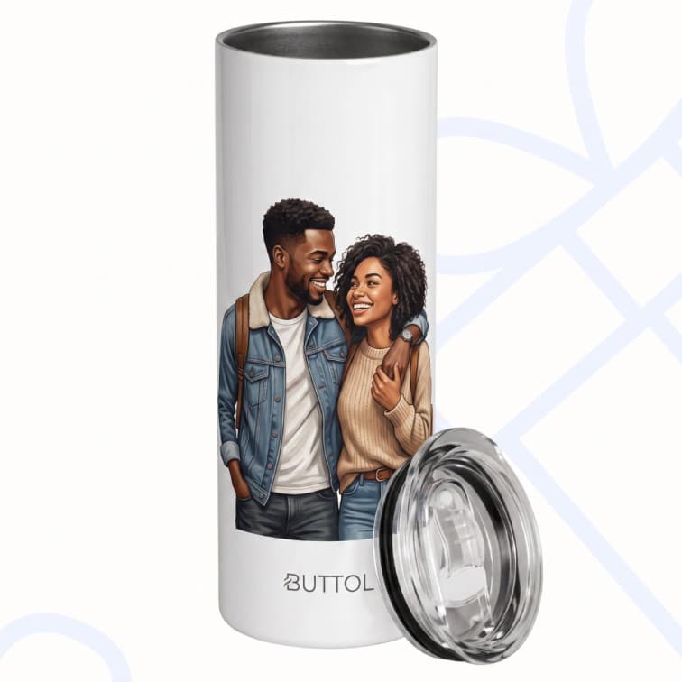 Custom Portrait Insulated Tumbler – Personalized Stainless Steel Travel Mug ( 700 ml ) image 4
