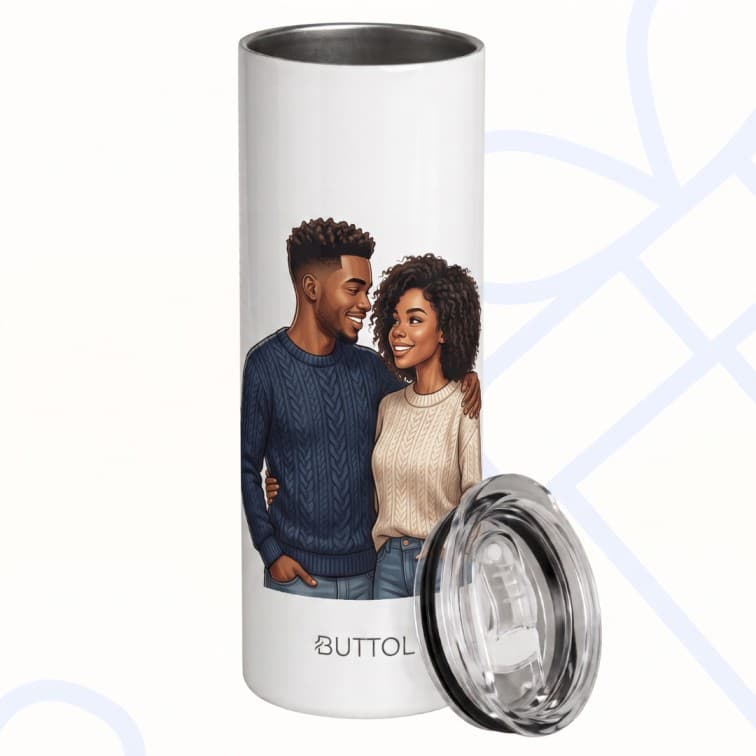 Custom Portrait Insulated Tumbler – Personalized Stainless Steel Travel Mug ( 700 ml ) image 2