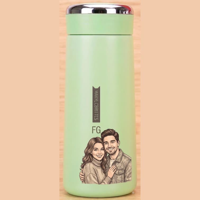 MiniNice Bottle (350 ML) – Personalized Custom Illustrated Travel Flask image 4