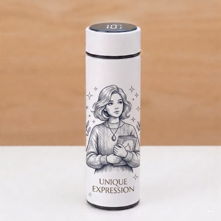 Custom Smart LED Temperature Thermal Flask – 500ml Stainless Steel Vacuum Insulated Water Bottle