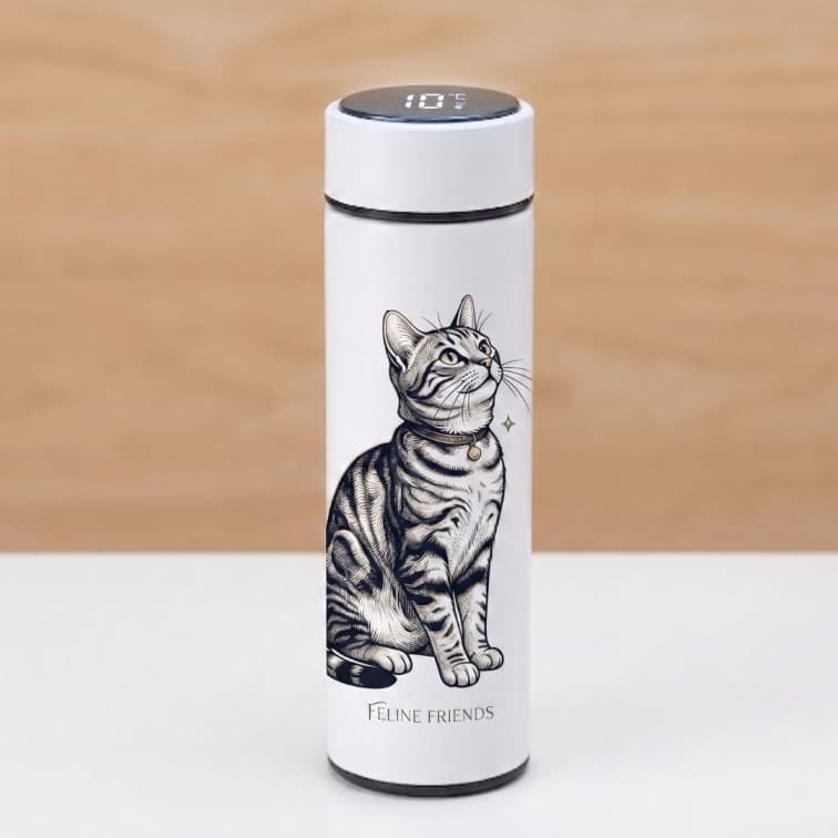 Custom Smart LED Temperature Thermal Flask – 500ml Stainless Steel Vacuum Insulated Water Bottle image 4