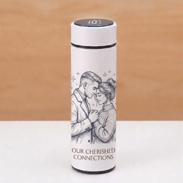 Custom Smart LED Temperature Thermal Flask – 500ml Stainless Steel Vacuum Insulated Water Bottle image 5
