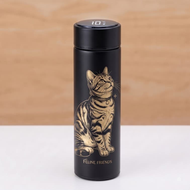 Custom Smart LED Temperature Thermal Flask – 500ml Stainless Steel Vacuum Insulated Water Bottle image 5