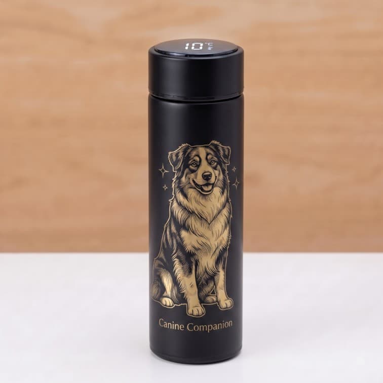 Custom Smart LED Temperature Thermal Flask – 500ml Stainless Steel Vacuum Insulated Water Bottle image 3