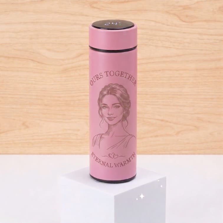 Custom Smart LED Temperature Thermal Flask – 500ml Stainless Steel Vacuum Insulated Water Bottle image 3