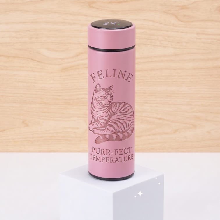 Custom Smart LED Temperature Thermal Flask – 500ml Stainless Steel Vacuum Insulated Water Bottle