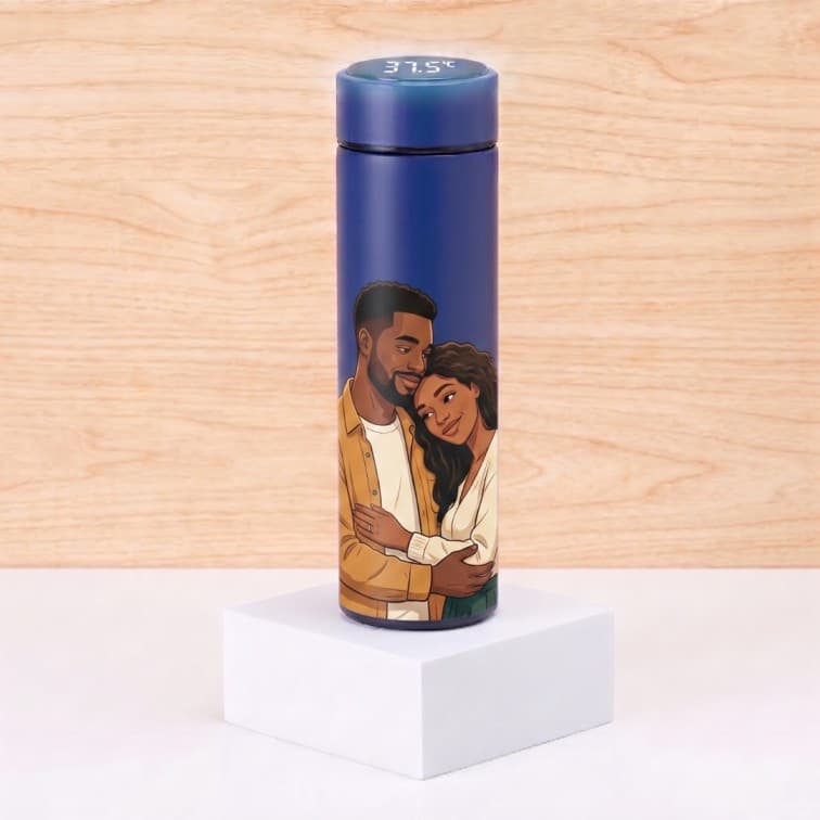 Custom Smart LED Temperature Thermal Flask – 500ml Stainless Steel Vacuum Insulated Water Bottle image 4