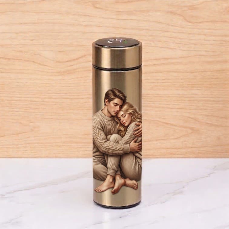 Custom Smart LED Temperature Thermal Flask – 500ml Stainless Steel Vacuum Insulated Water Bottle image 4