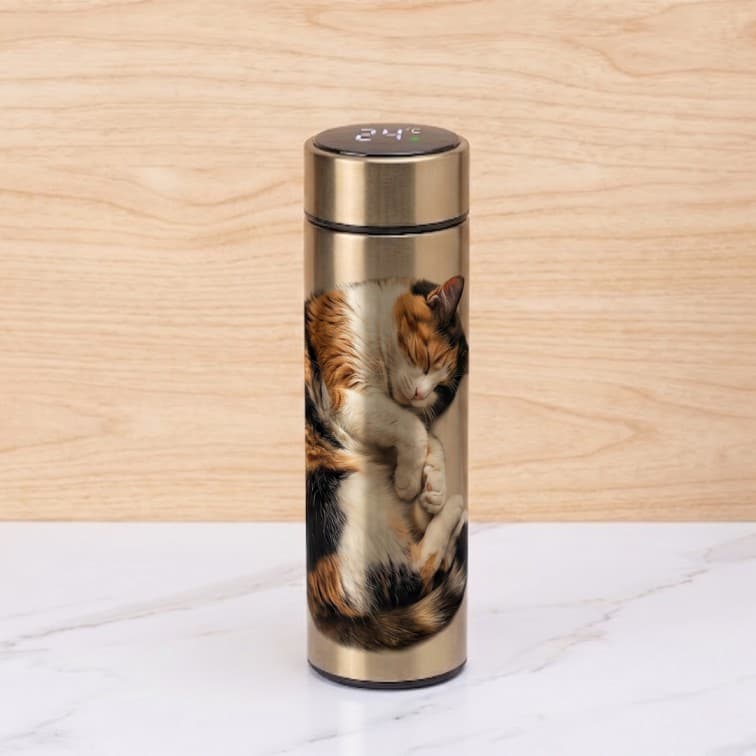Custom Smart LED Temperature Thermal Flask – 500ml Stainless Steel Vacuum Insulated Water Bottle image 5
