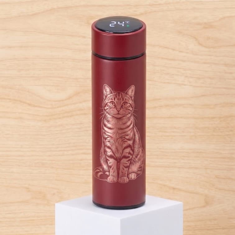 Custom Smart LED Temperature Thermal Flask – 500ml Stainless Steel Vacuum Insulated Water Bottle image 2