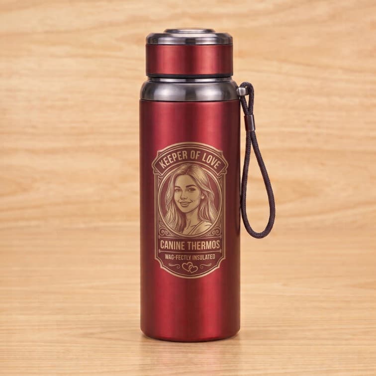 800ml Vacuum Insulated Thermos Flask – Premium Stainless Steel Travel Bottle (Crimson Red)
