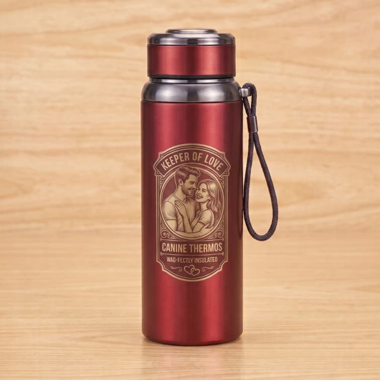 800ml Vacuum Insulated Thermos Flask – Premium Stainless Steel Travel Bottle (Crimson Red) image 5