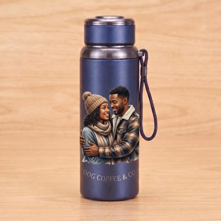 800ml Vacuum Insulated Thermos Flask – Premium Stainless Steel Travel Bottle (Midnight Blue) image 2