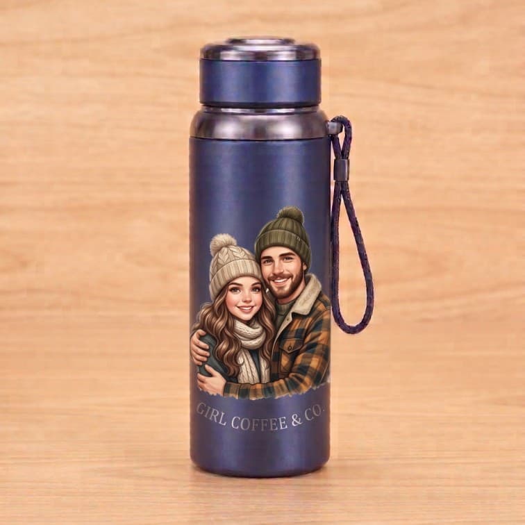 800ml Vacuum Insulated Thermos Flask – Premium Stainless Steel Travel Bottle (Midnight Blue) image 4