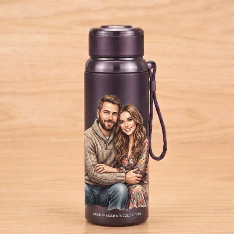 800ml Vacuum Insulated Thermos Flask – Premium Stainless Steel Travel Bottle (Dark Slate) image 4