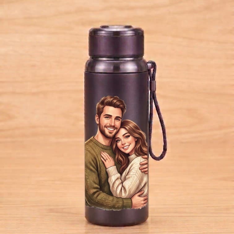800ml Vacuum Insulated Thermos Flask – Premium Stainless Steel Travel Bottle (Dark Slate) image 3