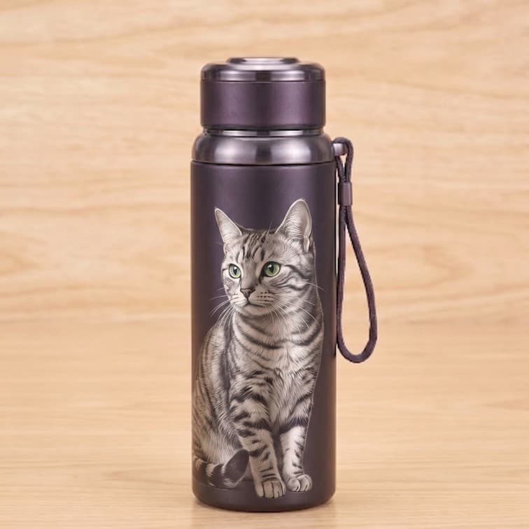 800ml Vacuum Insulated Thermos Flask – Premium Stainless Steel Travel Bottle (Dark Slate)