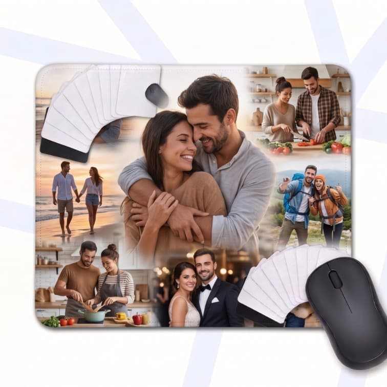 Custom Sublimation Mouse Pads – DIY Heat Press Transfer Pads with Non-Slip Rubber Base image 4