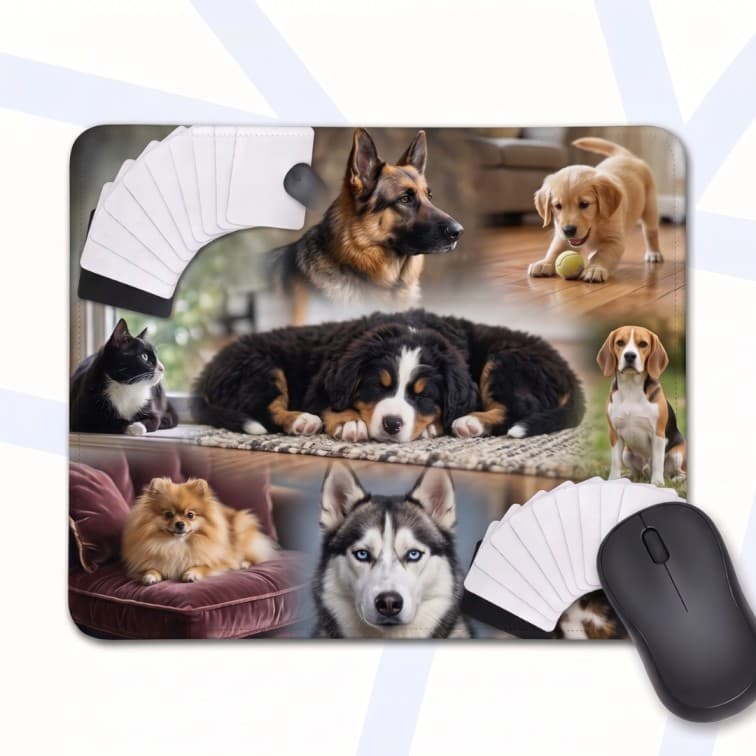 Custom Sublimation Mouse Pads – DIY Heat Press Transfer Pads with Non-Slip Rubber Base image 5