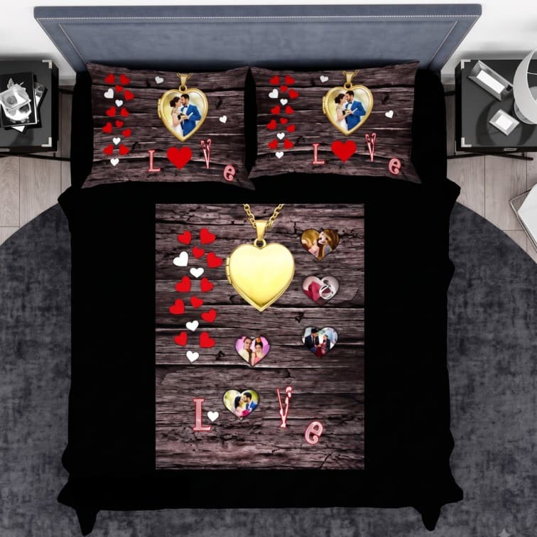 Custom Personalized Photo Bedsheet image 2