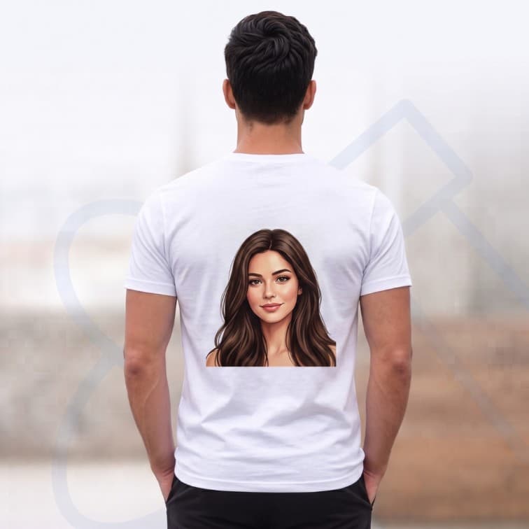 Lightweight 120 GSM Polyester Round Neck T-Shirt – Custom Photo Print ( Size: S, M ,L, XL, XXL ) image 3